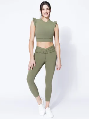 NUDE WRAP ANKLE CROPS