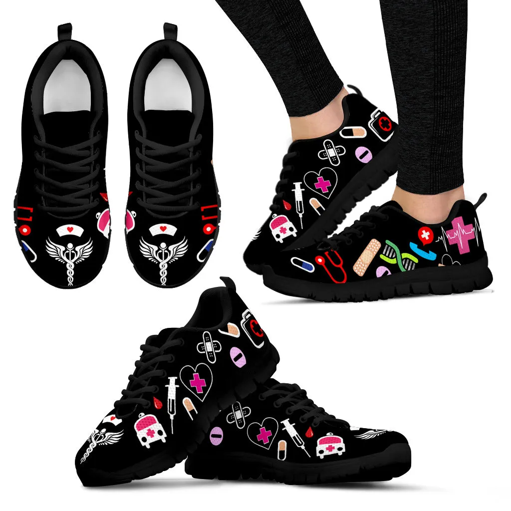 Nurse Women's Sneakers Black Soles