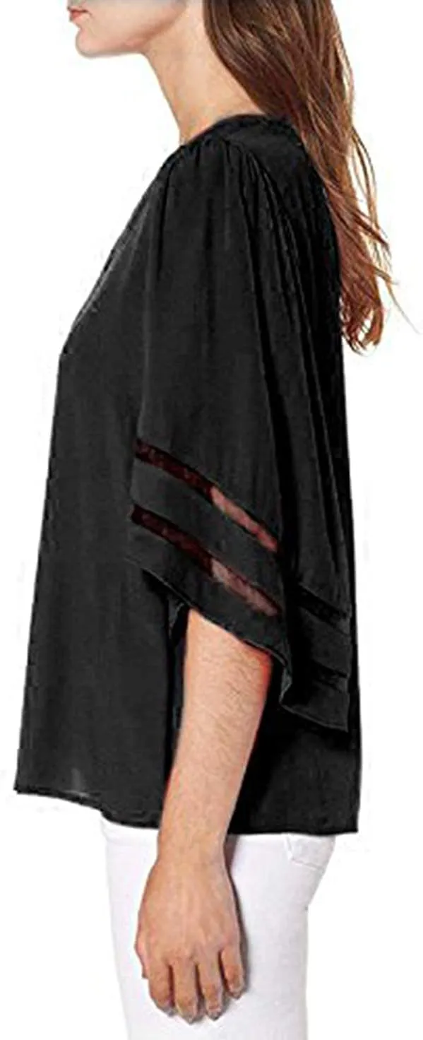 NXY Women's 3/4 Sleeve Button Down T Shirts Tops