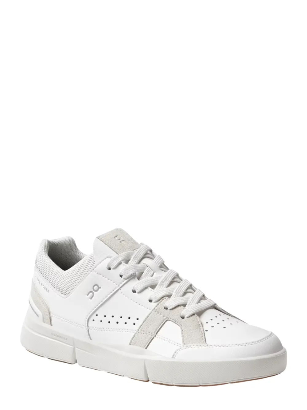 On Running Women's The Roger Clubhouse Sneaker in White/Sand
