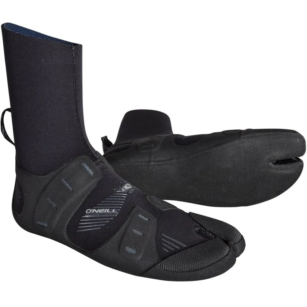O'Neill Mutant 6/5/4mm Split Toe Wetsuit Boots - Black/Graphite