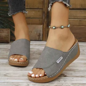 Open Toe Wedge Sandals for Stylish Comfort and Support