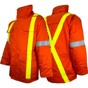Orange Atlas Guardian® FR/AR Hi Vis OHSA Parka by Atlas Workwear - Style 2151OR