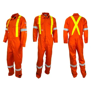Orange Atlas Guardian® FR/AR OHSA Hi Vis Coveralls by Atlas Workwear - Style 1052OR