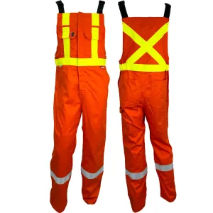 Orange Atlas Guardian® FR/AR OHSA Hi Vis Summer Bibs by Atlas Workwear - Style 3052OR