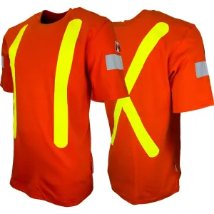 Orange Atlas Guardian® FR/AR OHSA Hi Vis T-Shirts by Atlas Workwear - Style 506OR
