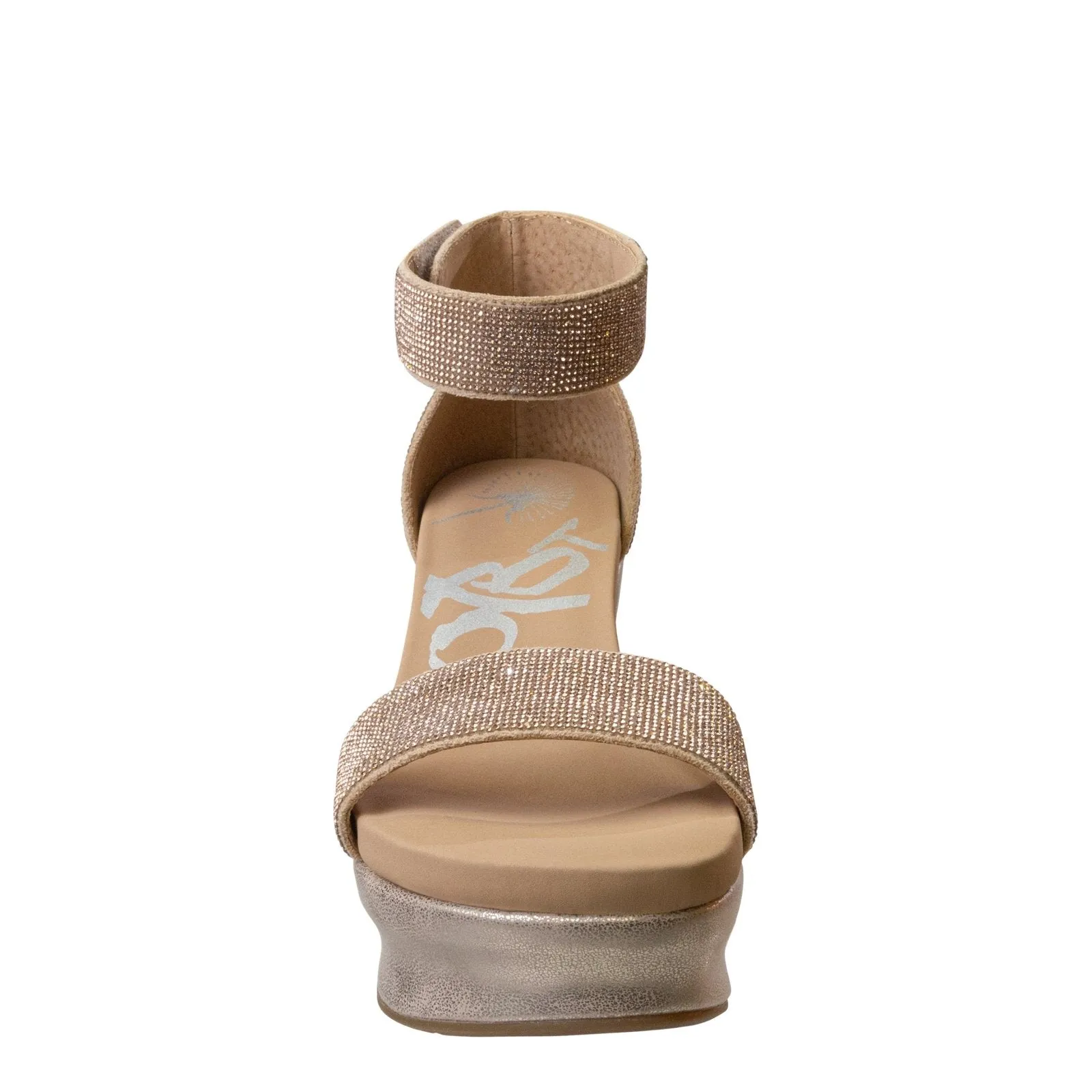 OTBT - STATUS in ROSE GOLD Wedge Sandals