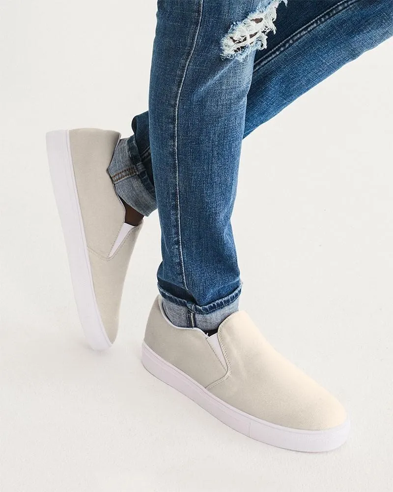 Pale Orange Slip-On Canvas Sneakers | Men's | Bright Pale Orange | C0M5Y10K0