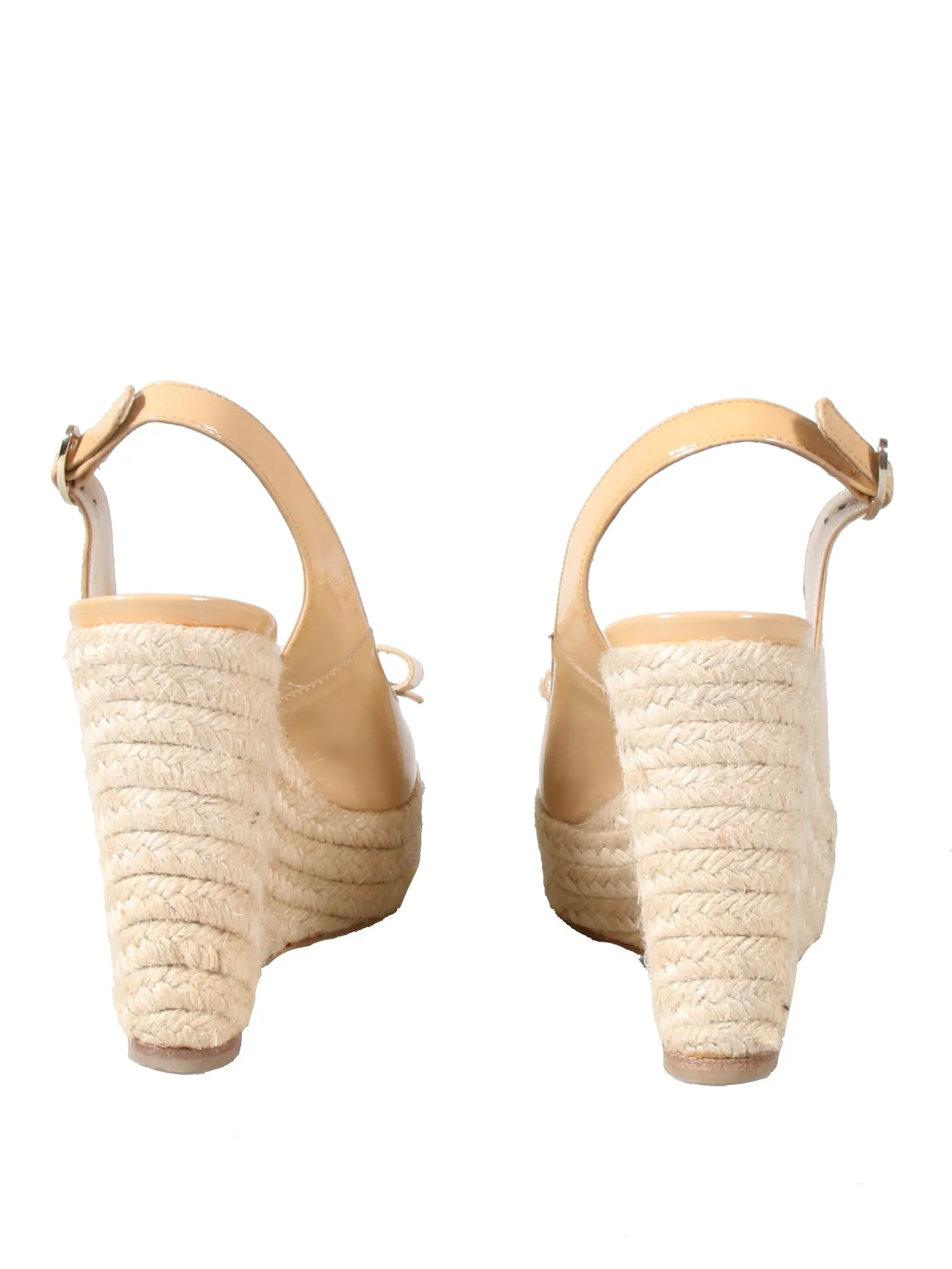 Patent Leather Wedge Sandals