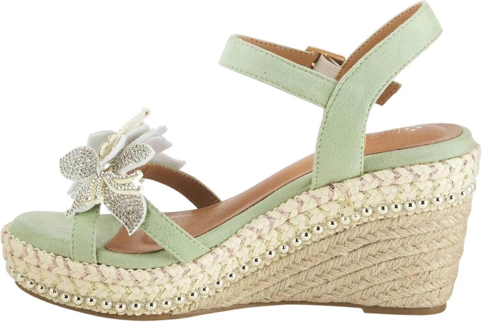 Patrizia Women's Sttropez Wedge Sandals Mint Green 8.5M (EUR 39)