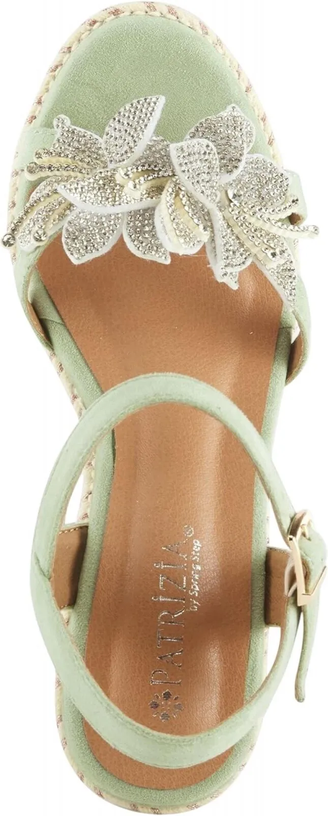 Patrizia Women's Sttropez Wedge Sandals Mint Green 8.5M (EUR 39)