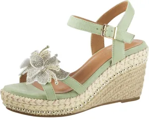 Patrizia Women's Sttropez Wedge Sandals Mint Green 8.5M (EUR 39)
