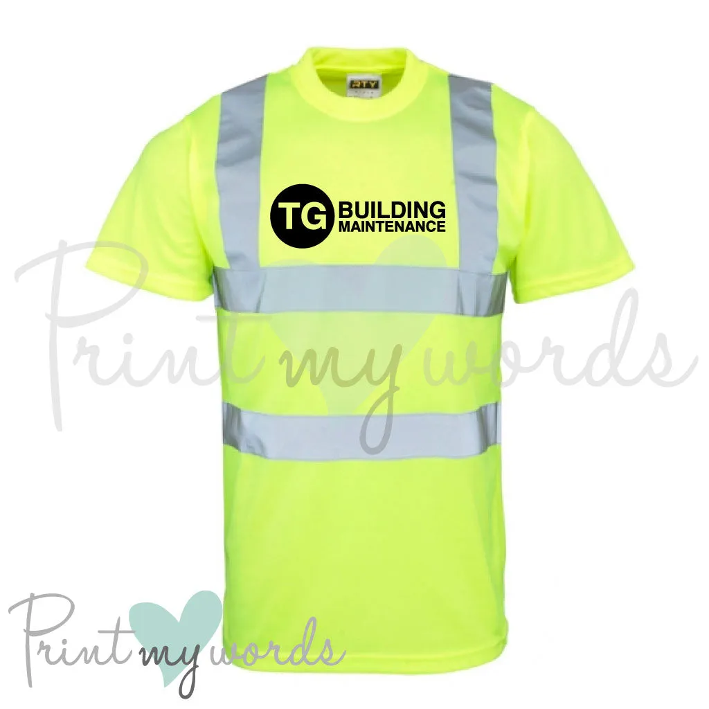 Personalised Hi Vis Workwear T-Shirt