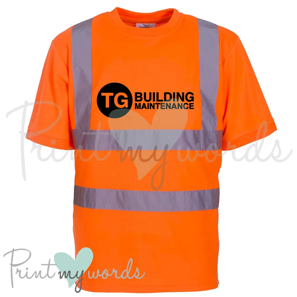 Personalised Hi Vis Workwear T-Shirt