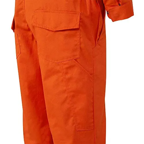 Pioneer CSA UL ARC 2 Lightweight Flame Resistant Work Coverall, Hi Vis Premium Cotton Nylon, Action Back