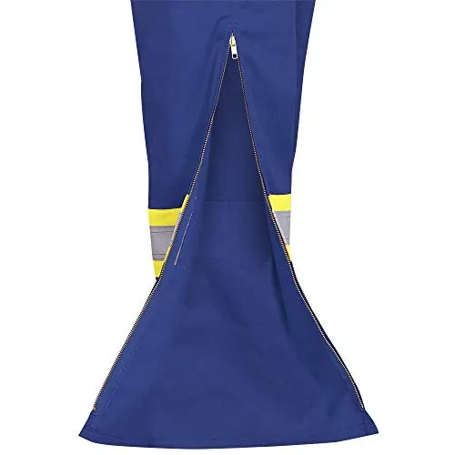 Pioneer Easy Boot Access CSA UL ARC 2 Flame Resistant Work Coverall, Lightweight Hi Vis Premium Cotton Nylon
