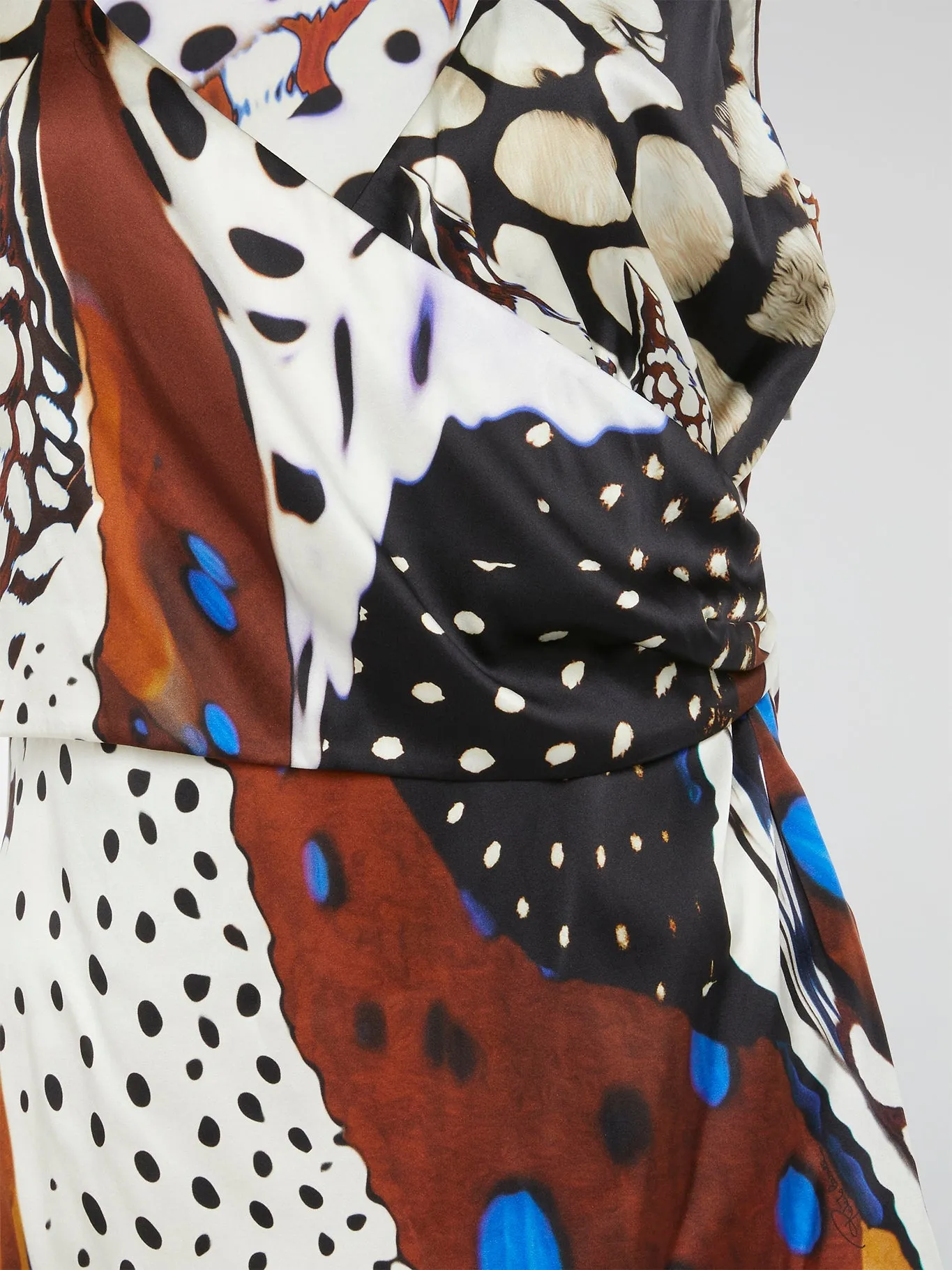 Printed Wrap Top