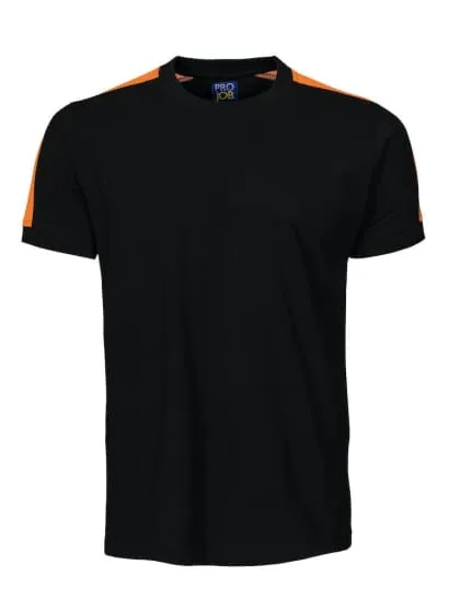Projob 2019 Workwear cotton-work-tee-shirt-crew-neck-t enhanced visibility