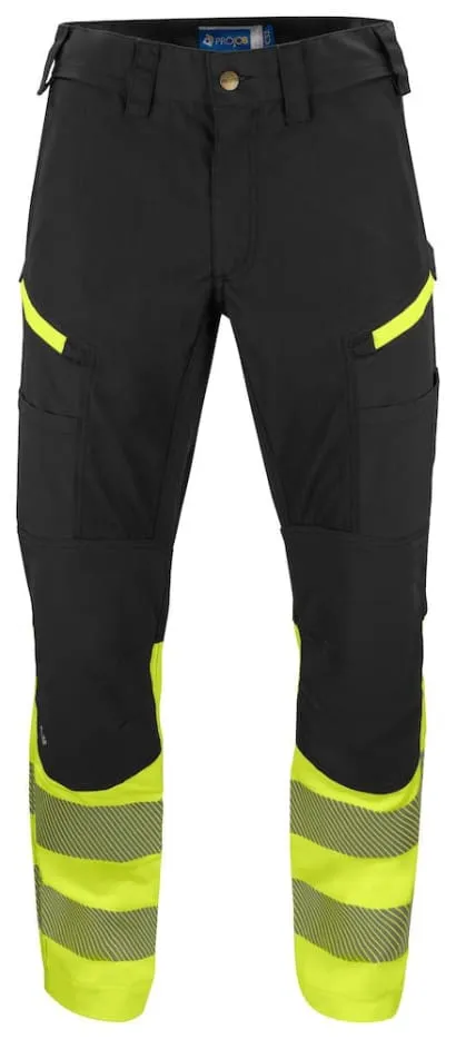 Projob Hi Vis Workwear 6528 Stretch Service Trousers class1