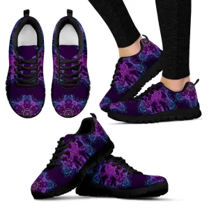 Purple Elephant Women's Sneakers Black Soles