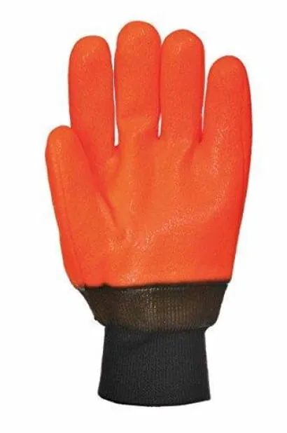 PVC Weatherproof Fully Coated Hi-Vis Glove (12 pair pack) Portwest A450
