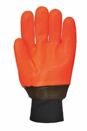 PVC Weatherproof Fully Coated Hi-Vis Glove (12 pair pack) Portwest A450