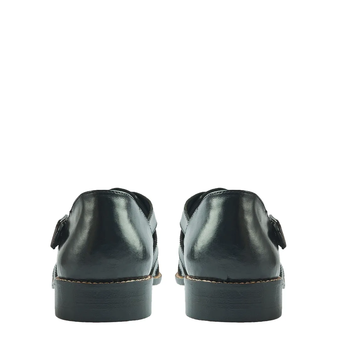 Qena Black Sandals