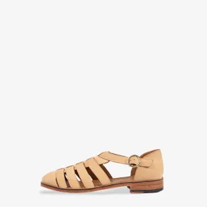 Qena Ivory Nubuck Sandals