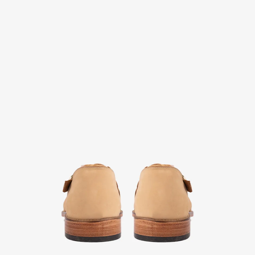 Qena Ivory Nubuck Sandals