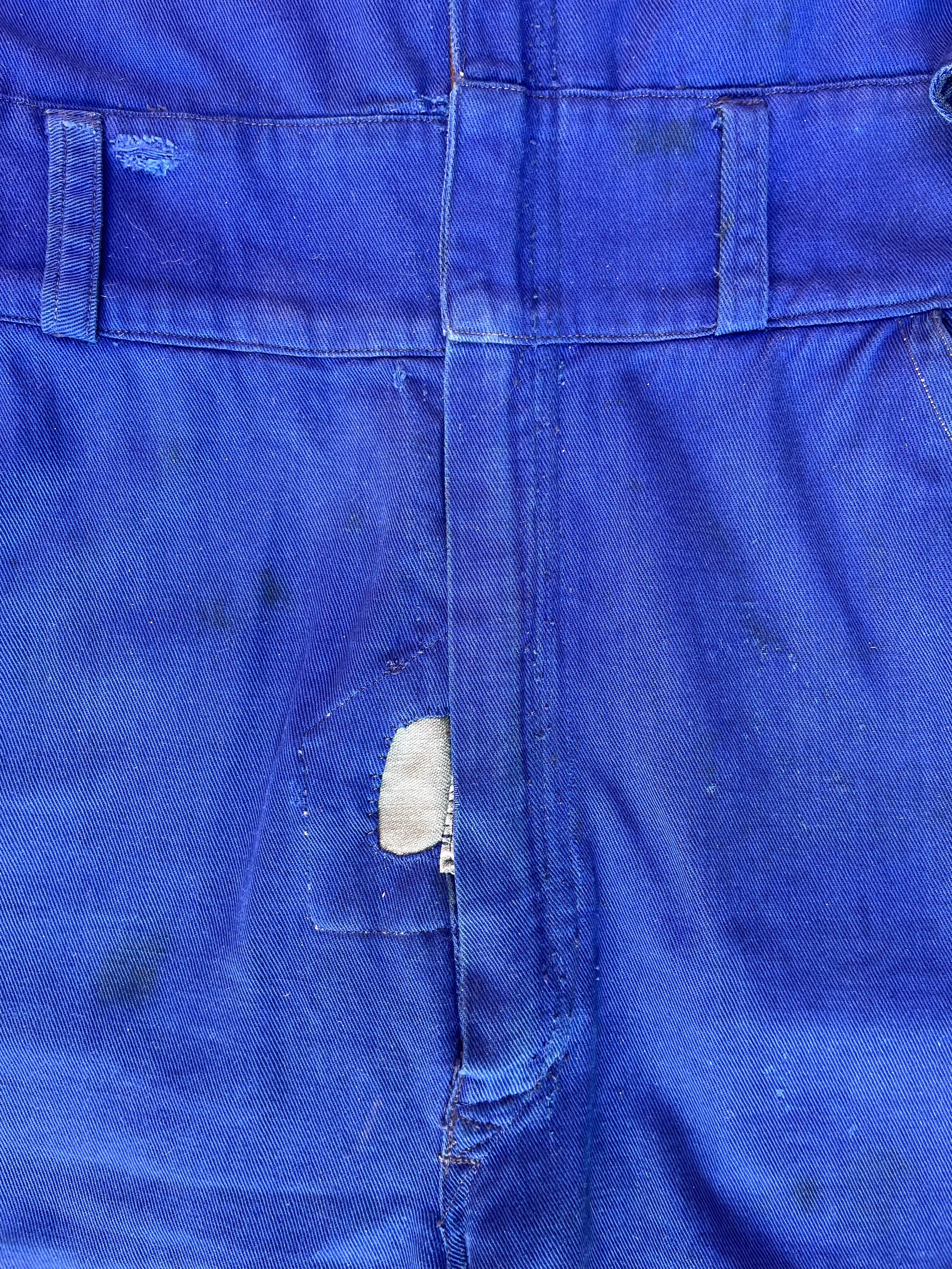 RARE ‘Barnie’( His   Hers ) Chainstiched 1930s/1940s Indigo Motorcycle Coveralls