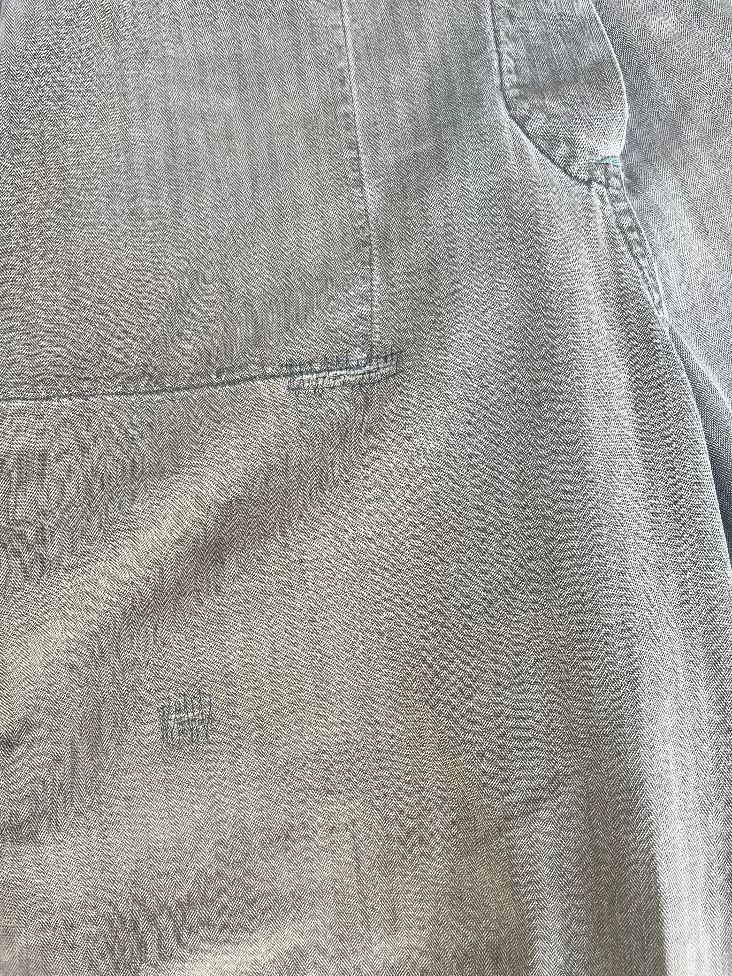 RARE WWII Era Women's Workwear HBT Coveralls Button Back