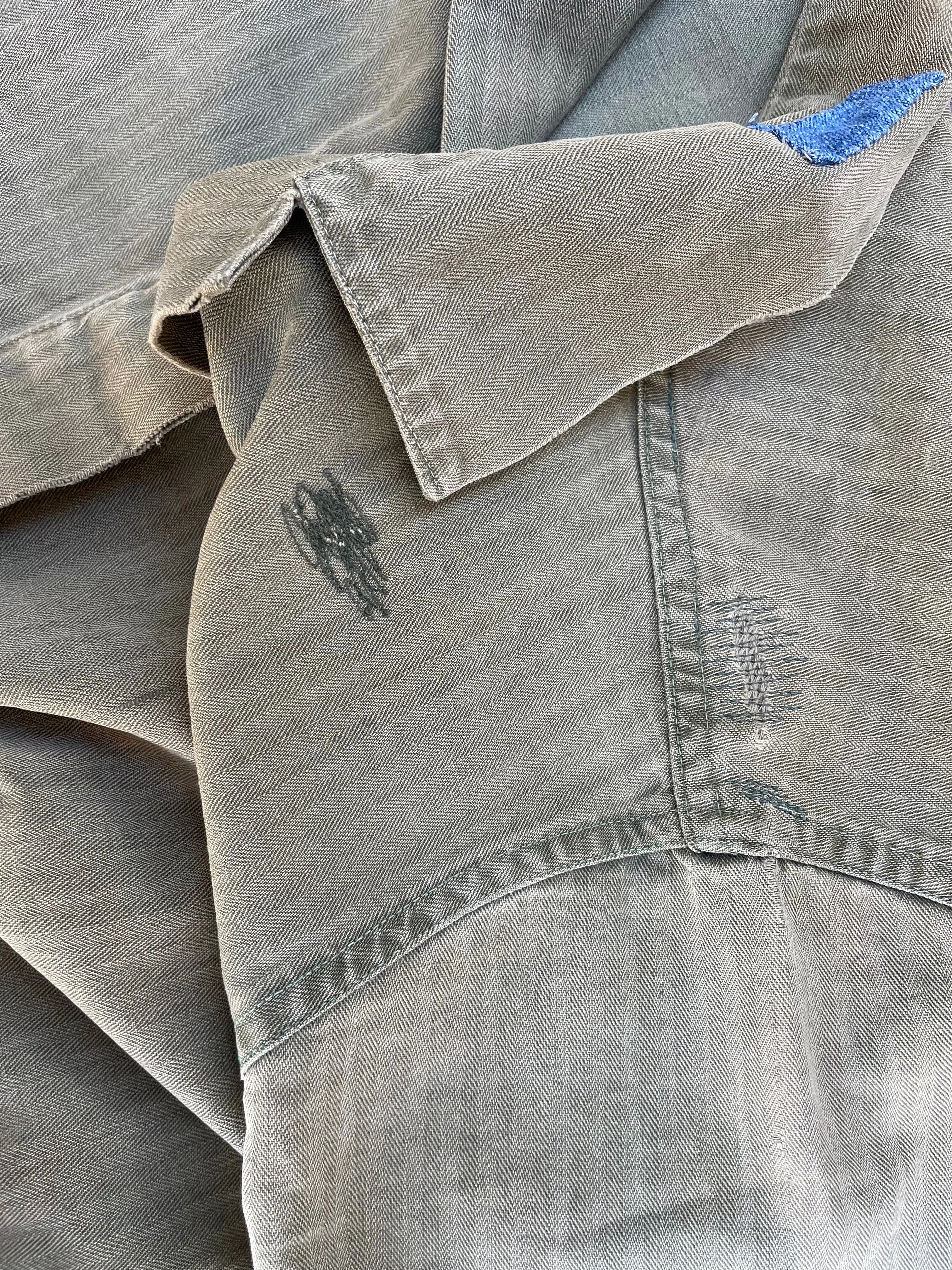RARE WWII Era Women's Workwear HBT Coveralls Button Back