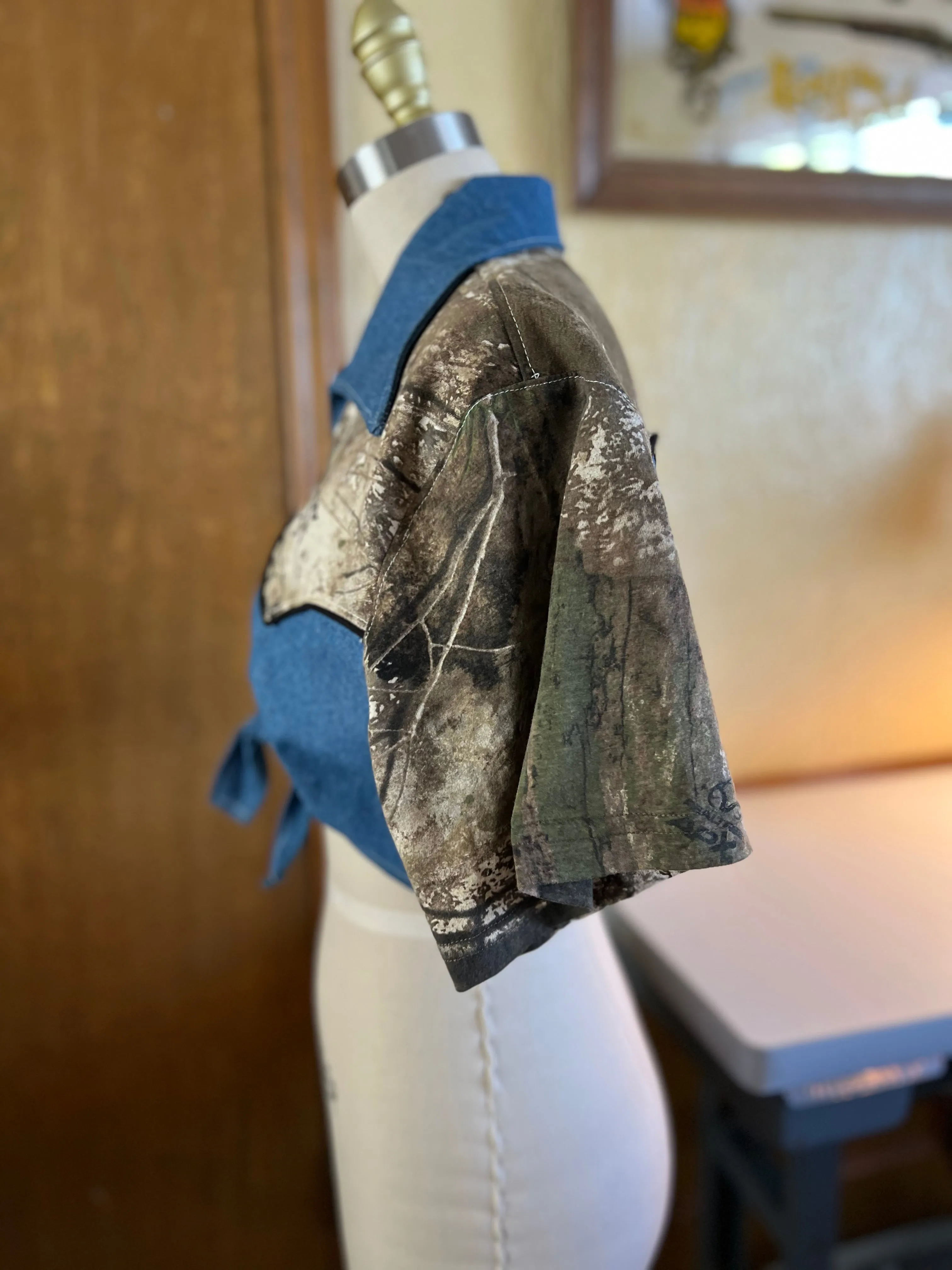Realtree Camo Denim Darlin’ Wrap Top