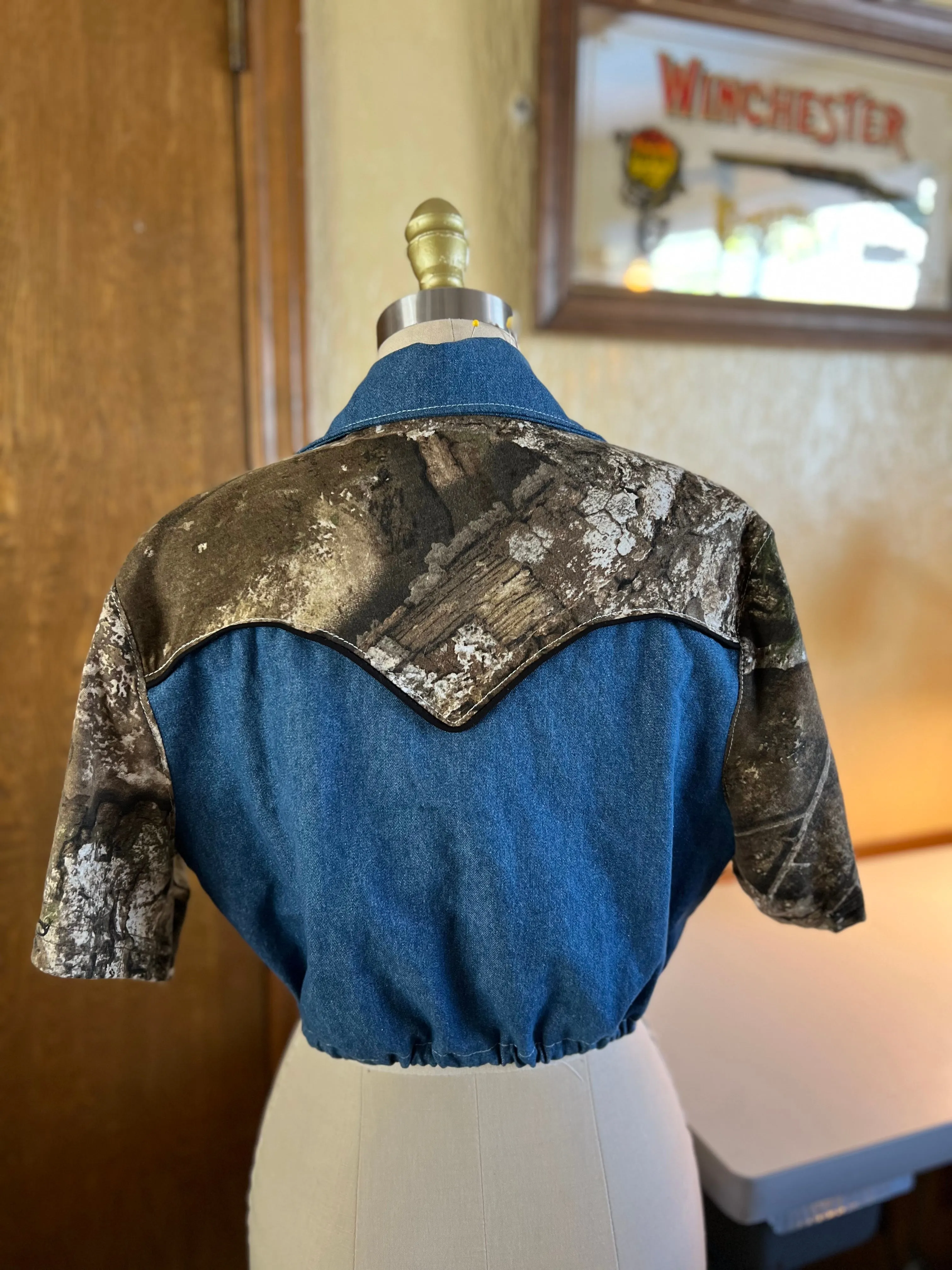 Realtree Camo Denim Darlin’ Wrap Top