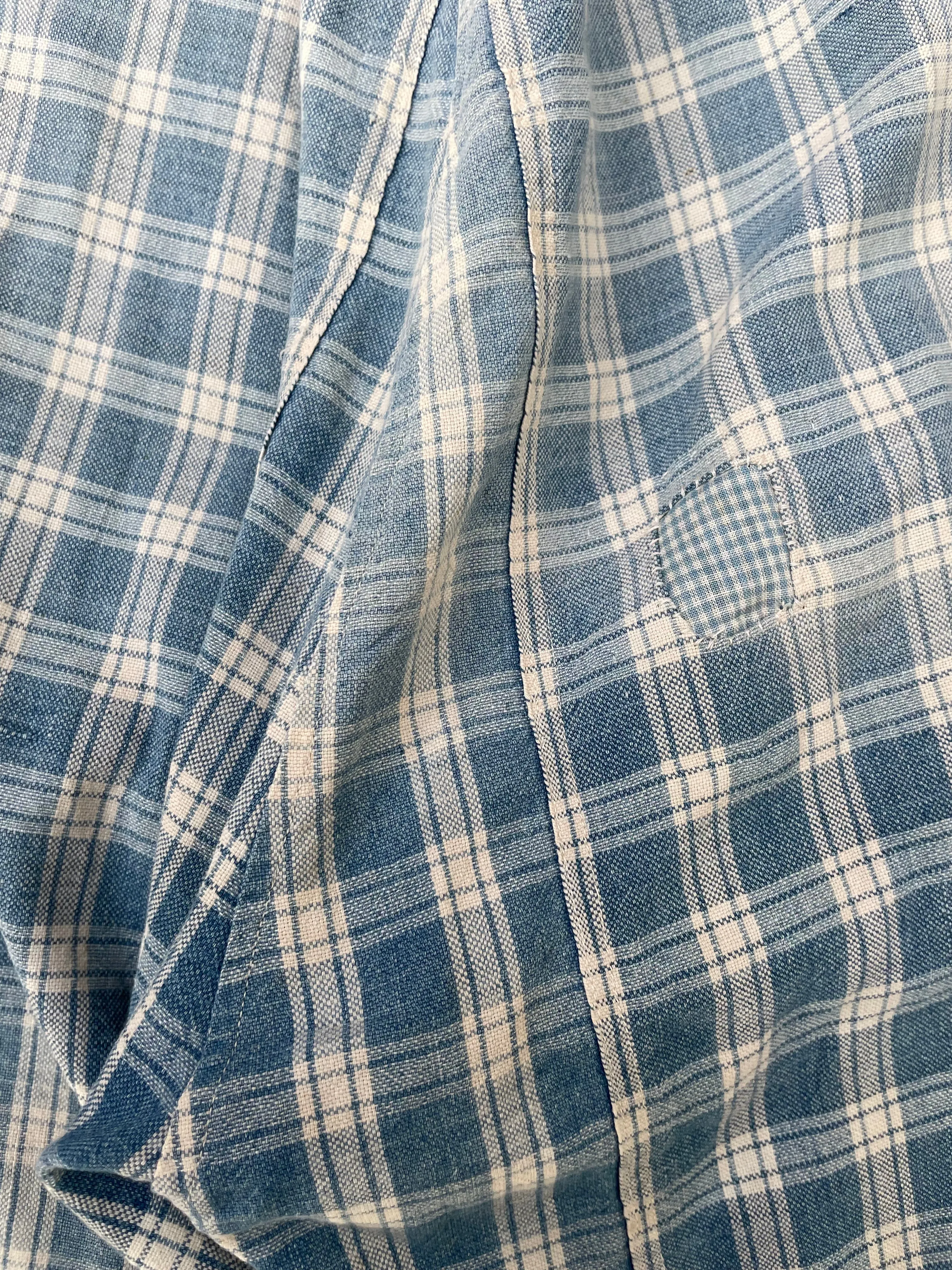 RESERVED RARE 1910s Homespun Gingham Workwear Jumpsuit
