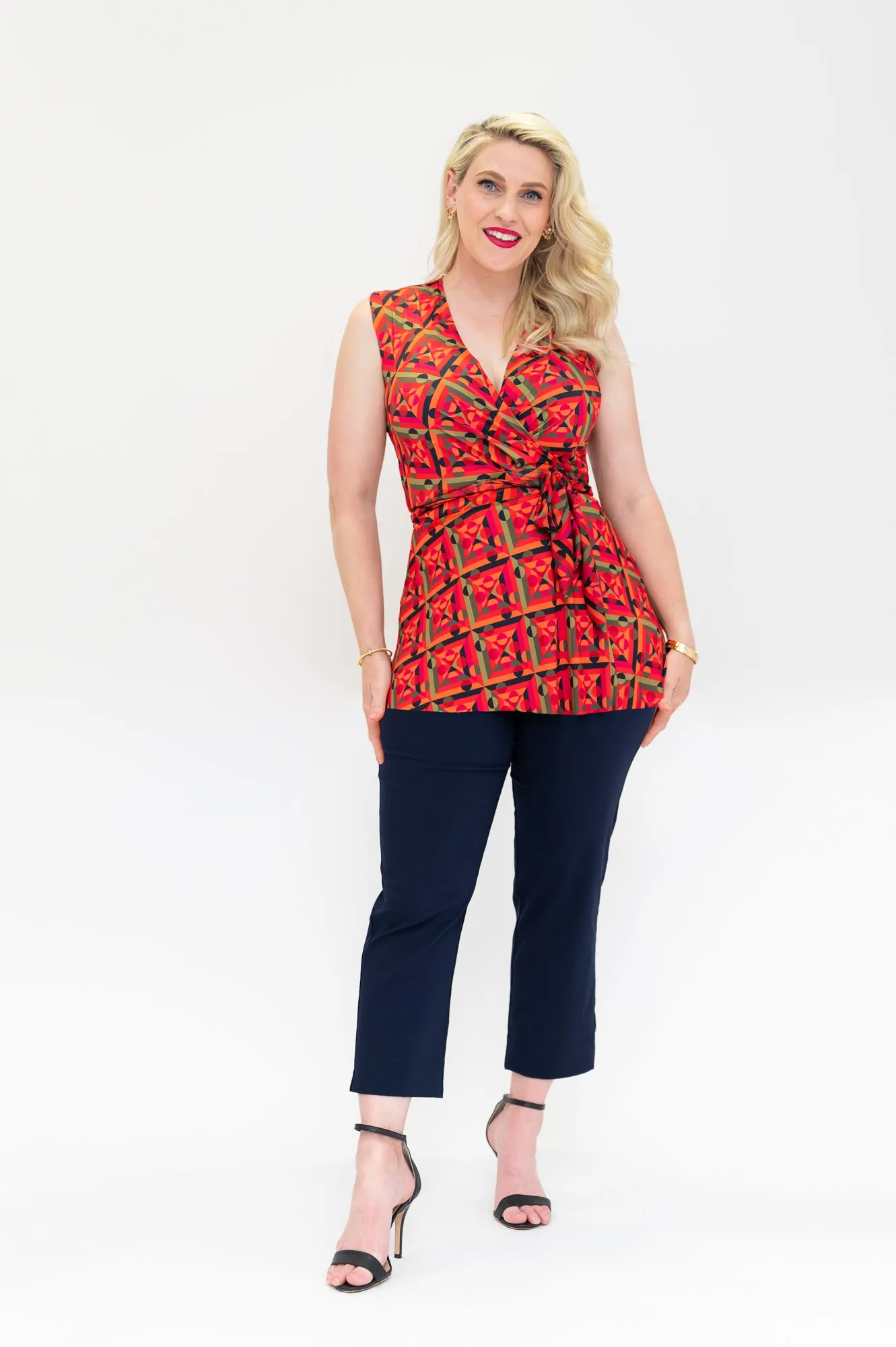 Retro Red - Wrap Top
