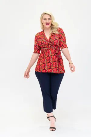 Retro Red - Wrap Top