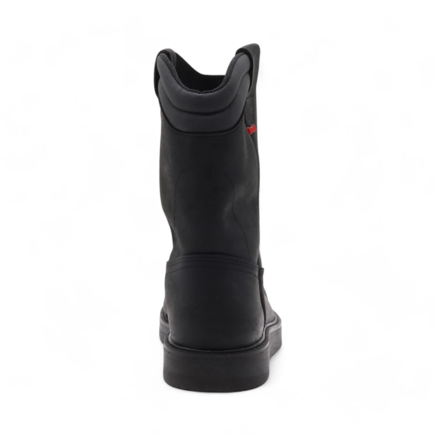 Rooper Men's Black Leather Steel Toe Boots