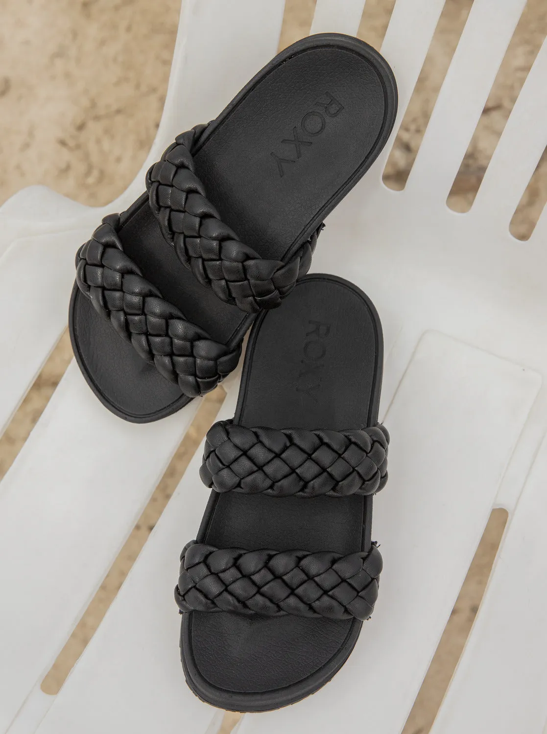 Roxy Womens Slippy Braided Water-Friendly Sandals