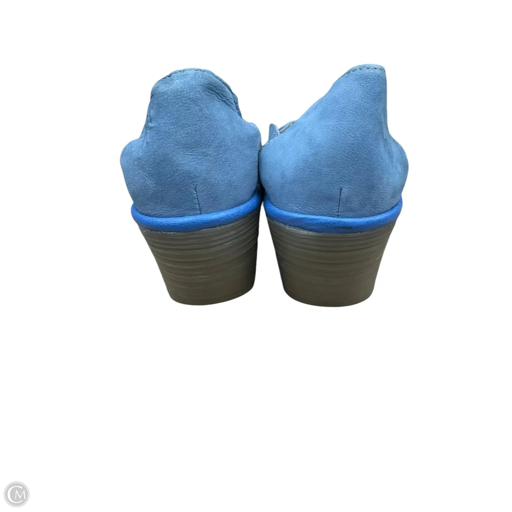 Sandals Heels Wedge By Fly London In Blue, Size: 7
