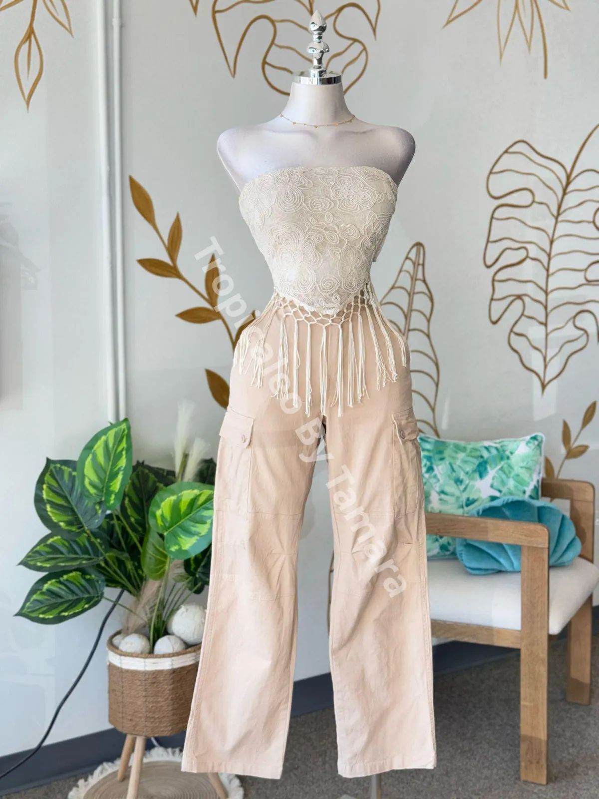 Sandy Cargo Wide Pants
