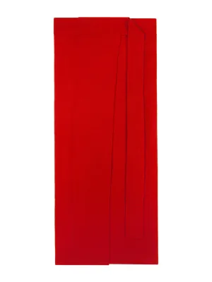 Sari wrap knit skirt
