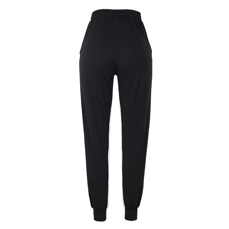 Sasha Elastic-Waist Relaxed Fit Striped Jogger Pants