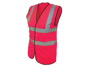 Scan Hi-Vis Pink Waistcoat - M (41In)