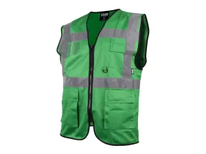 Scan Hi-Vis Utility Green Waistcoat - M (41in)