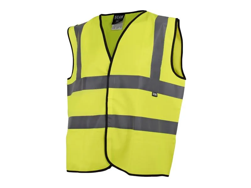 Scan Hi-Vis Waistcoat Yellow - XXXL (56in)