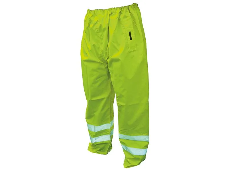 Scan Hi-Vis Yellow Motorway Trousers - M (36In)