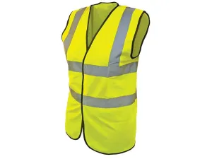 Scan Hi-Vis Yellow Waistcoat - Child 7-9 (32In)