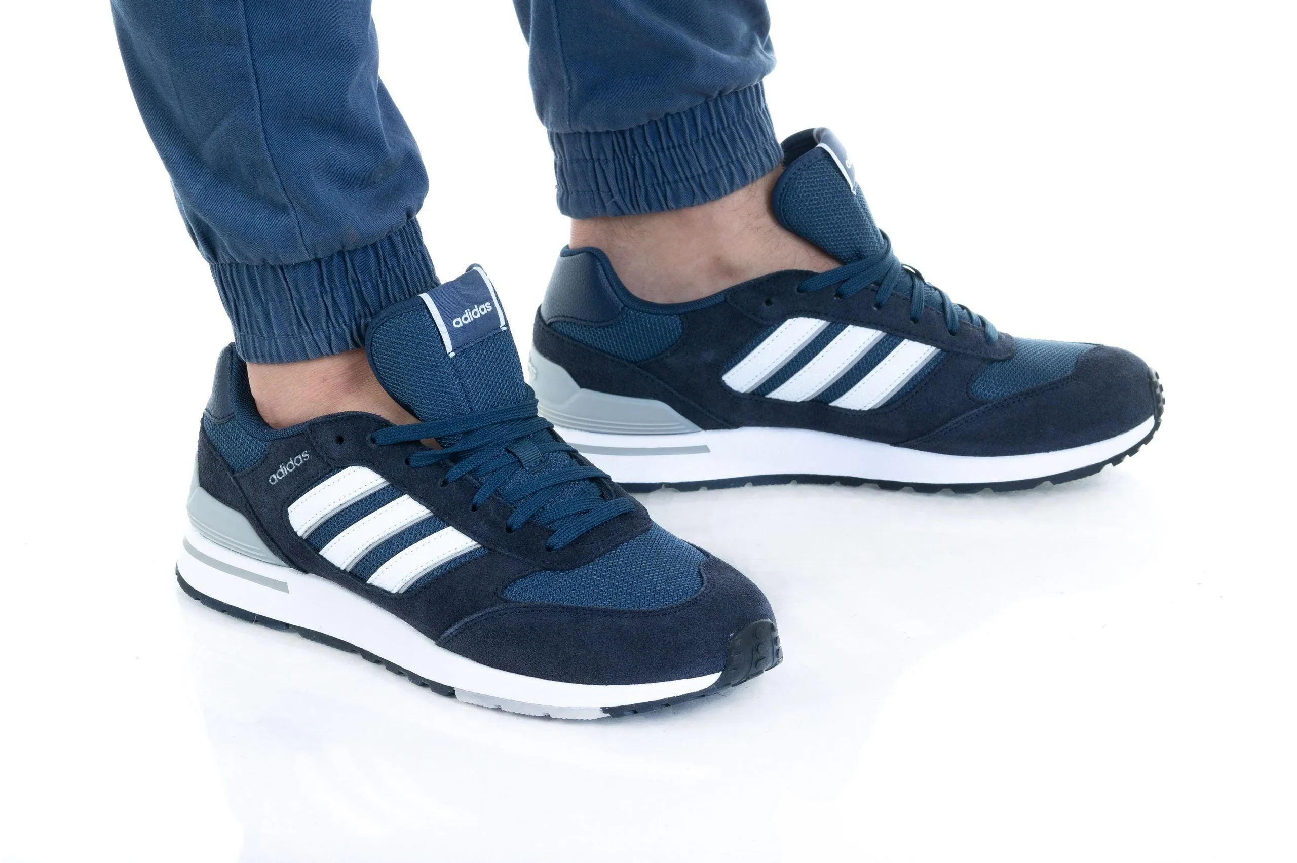 SCARPE ADIDAS RUNNING FASHION SHOES UOMO ORIGINAL UOMO RUN 80 BLU