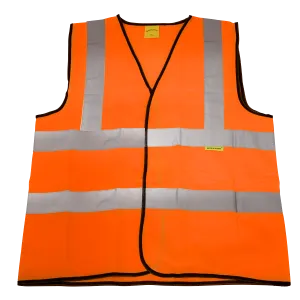 Sealey Hi-Vis Orange Waistcoat (Site and Road Use) - X-Large